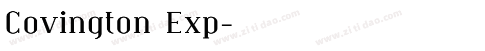 Covington Exp字体转换